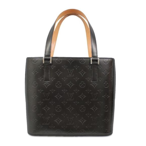 Louis Vuitton Monogram Matte Stockton Shoulder Bag Handbag Black - Picture 1 of 10